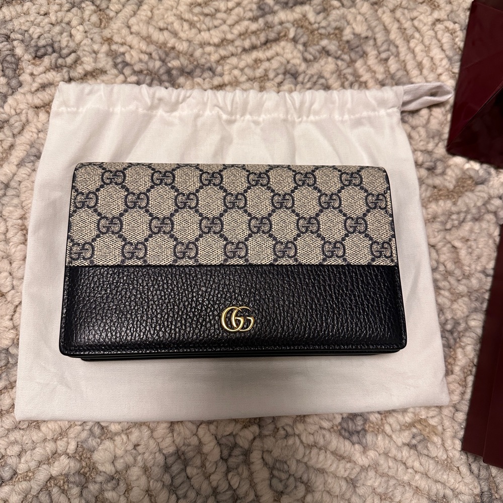 USED ONCE - GG Marmont wallet on chain - Picture 7 of 10